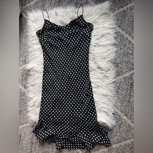 Vintage polka dot midi dress